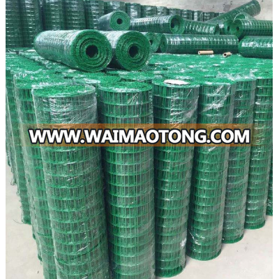 75*100 mm mesh hole size green PVC coated holland wire mesh