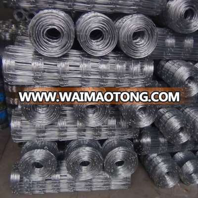 Australia/Canada Standard Grassland Cattle Fencing,Galvanized Hinged Joint Knot Deer/Pig/Sheep Farm Field Fence In Roll