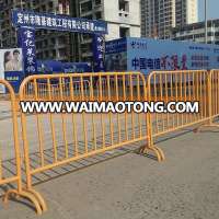 Temporary construction site crowd control vehicle guide barrier,convenient connect road streetside metal safety barrier(1.2x2m)